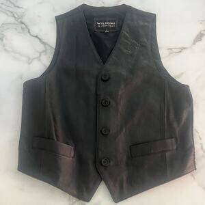 Wilson’s Genuine Leather Button Vest RN 69426 Men's Size Large